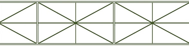 Stegplatten X-Struktur